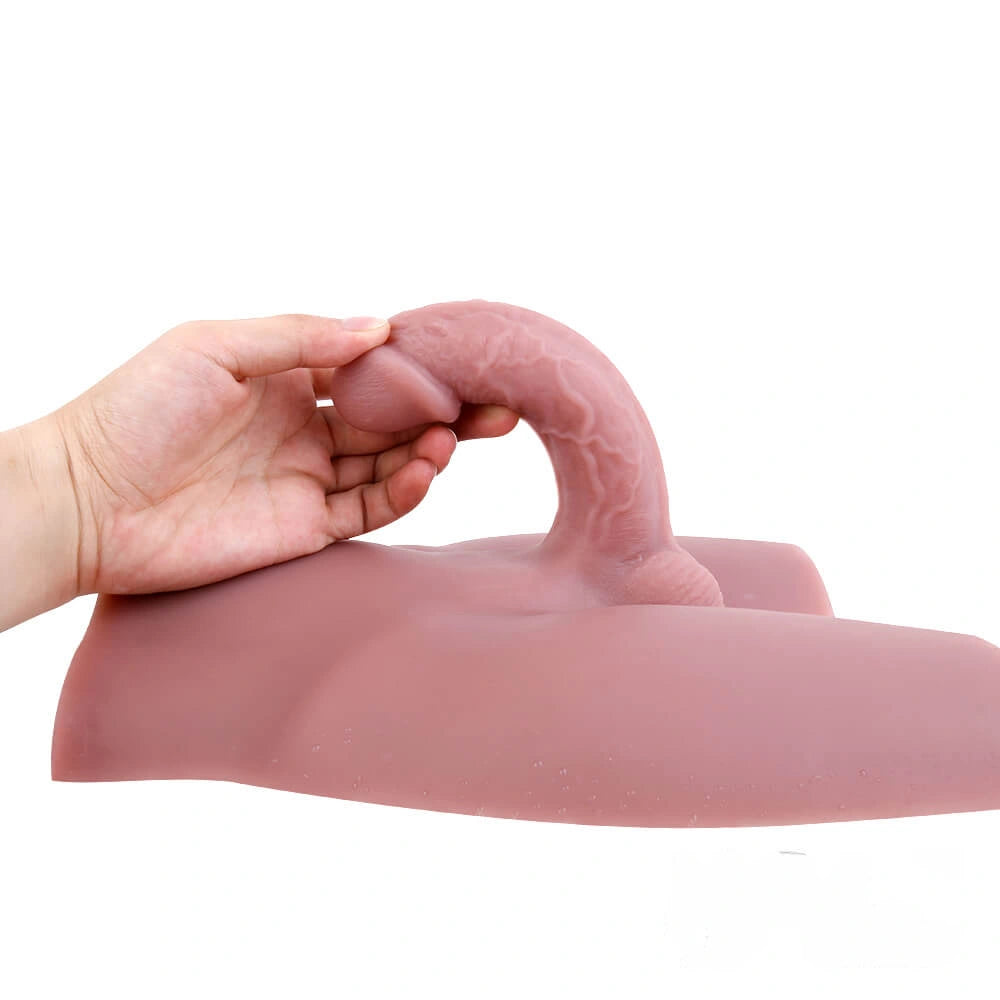 Realistic Male Torso Sex Toy With 5.5inch Flexible Dildo