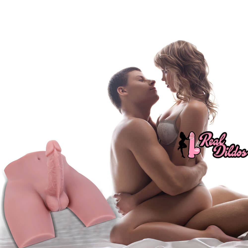 Realistic Male Torso Sex Toy With 5.5inch Flexible Dildo
