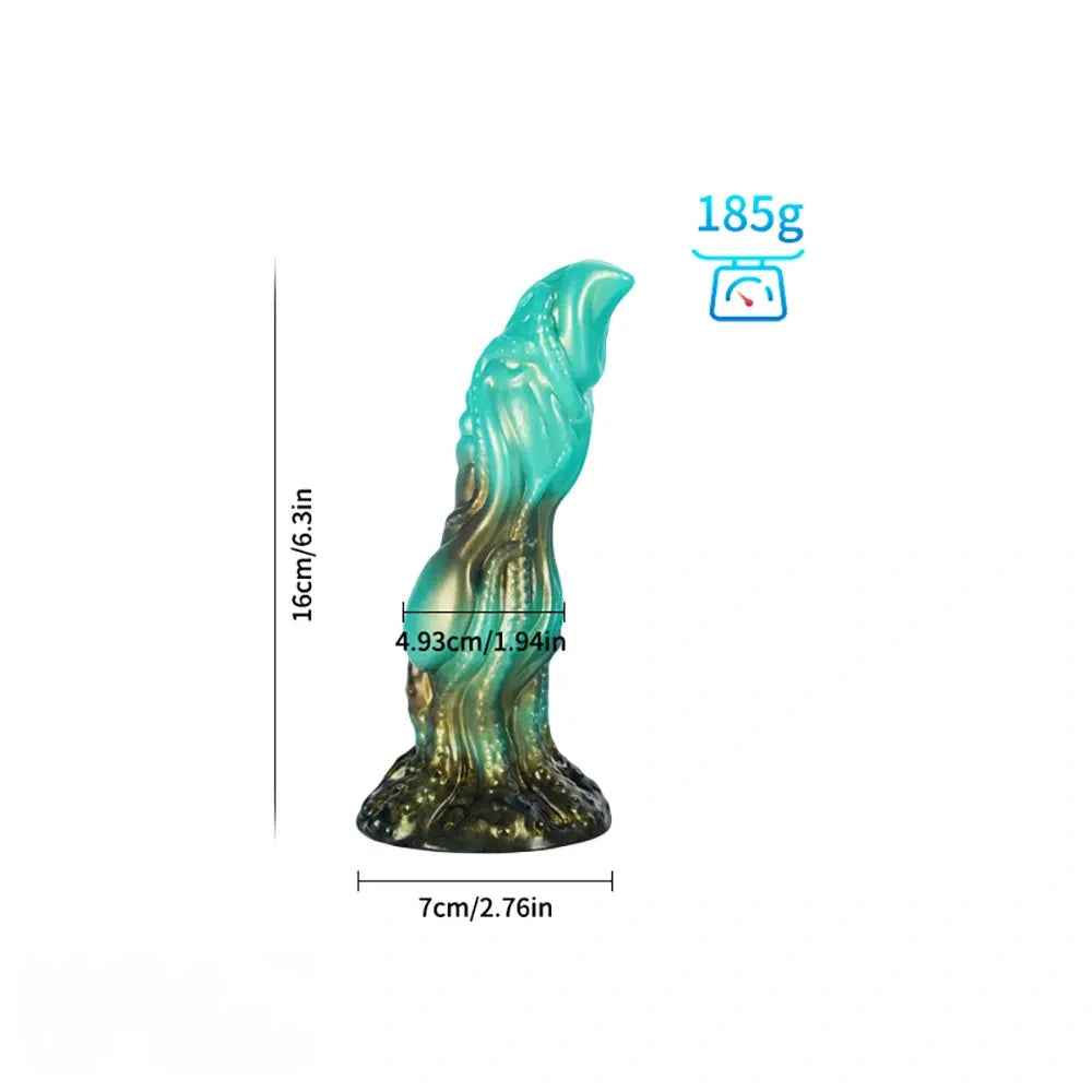 Realistic Monster Dog Animal Fantasy Knot Penis Soft Dildo Female Sex Toy