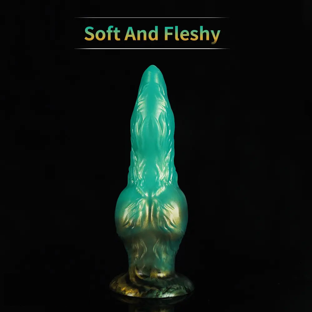 Realistic Monster Dog Animal Fantasy Knot Penis Soft Dildo Female Sex Toy