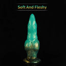Realistic Monster Dog Animal Fantasy Knot Penis Soft Dildo Female Sex Toy