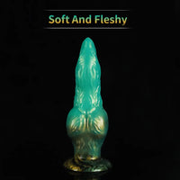 Realistic Monster Dog Animal Fantasy Knot Penis Soft Dildo Female Sex Toy