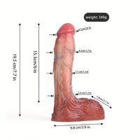 Realistic Silicone Soft Lifelike Dildo Skin Feeling Sex Toys For Women