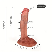 Realistic Silicone Soft Lifelike Dildo Skin Feeling Sex Toys For Women