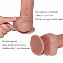 Realistic Skin 8.26″ Silicone Dildo Sex Toy For Adult