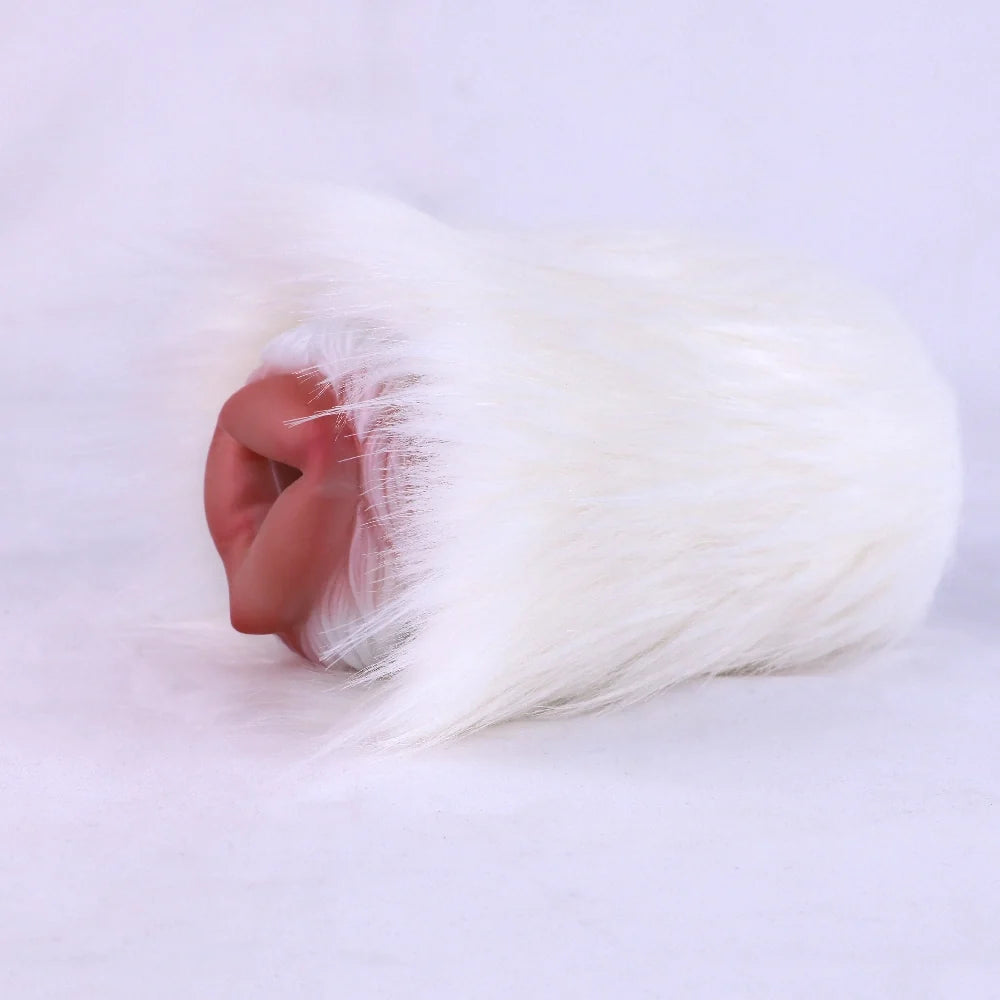 Furry Masturbator Rongplux White Long Fur