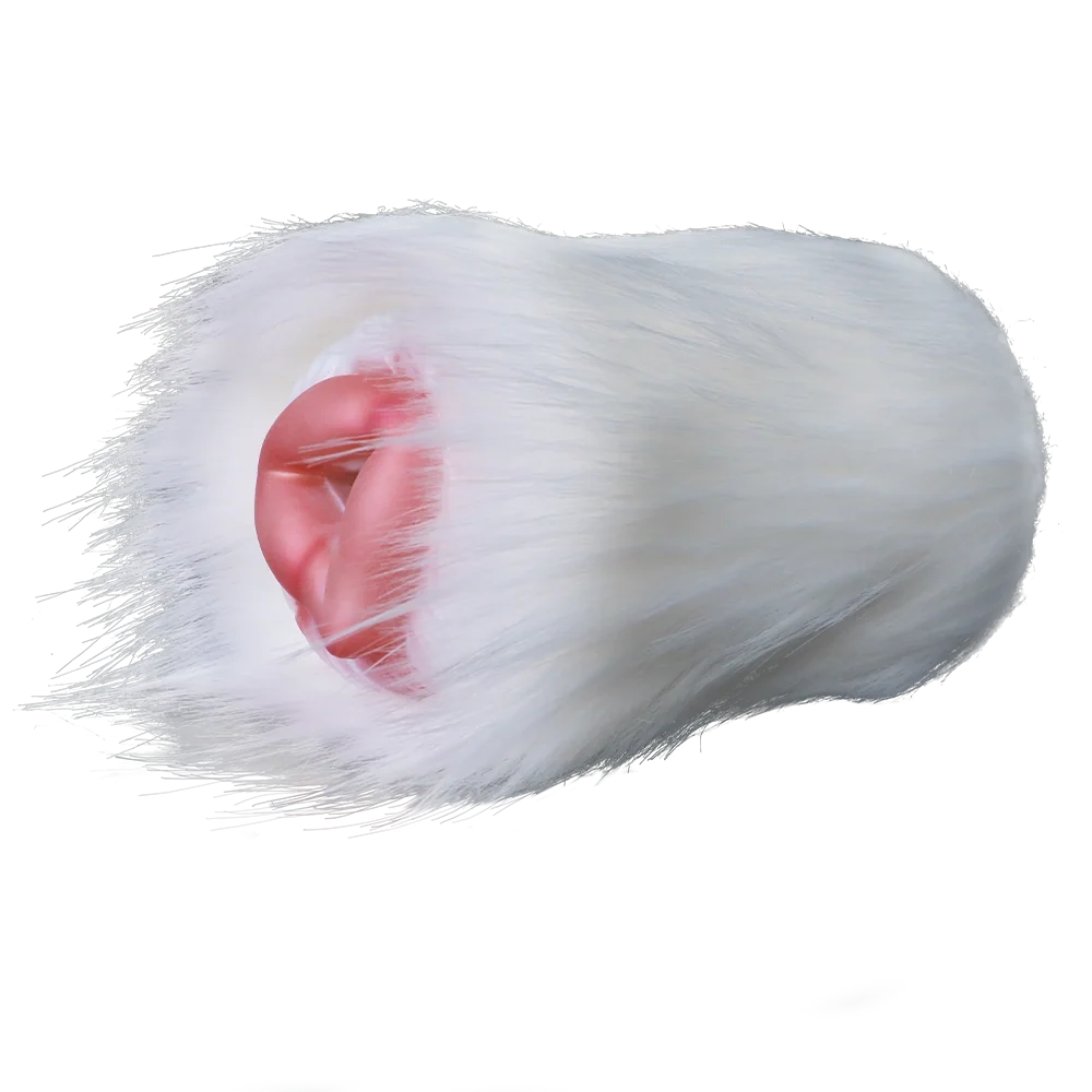 Furry Masturbator Rongplux White Long Fur