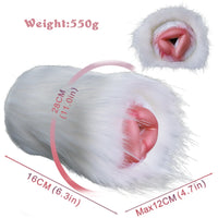 Furry Masturbator Rongplux White Long Fur