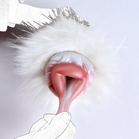 Furry Masturbator Rongplux White Long Fur
