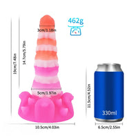 Silicone Realistic Fantasy Colorful Monster Soft Cock Dildo For Men Women