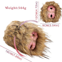 Furry Masturbator Simplux Amber Brown Plush Dual
