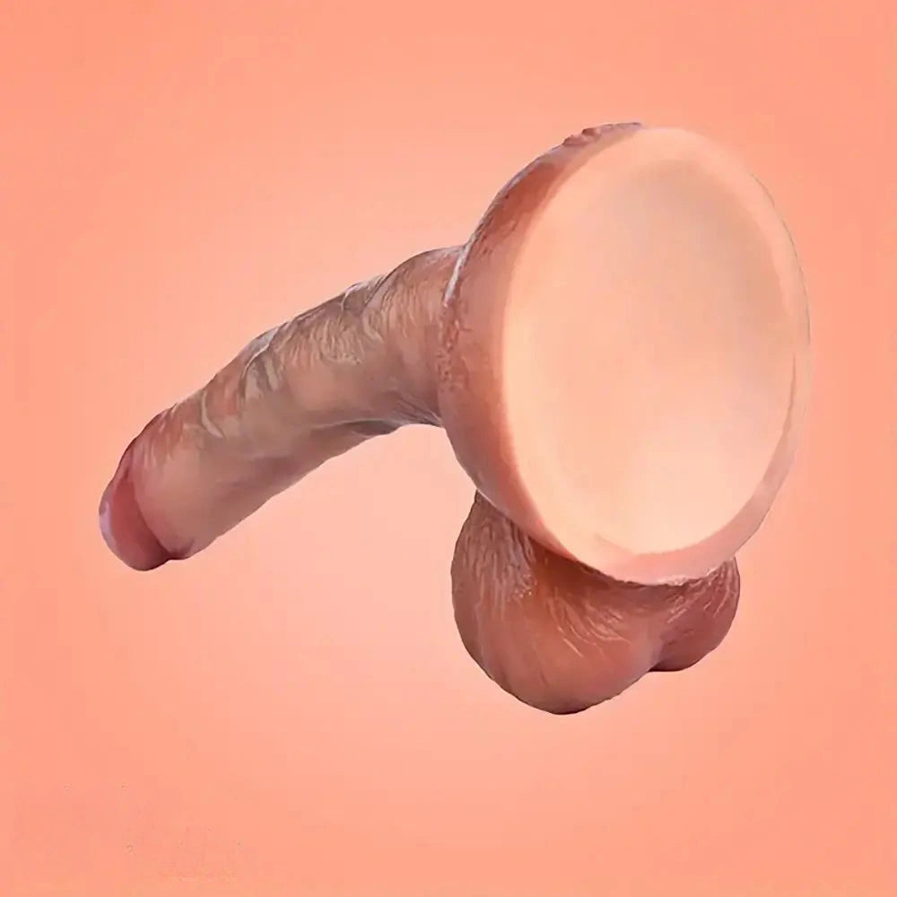 Six Lengths Liquid Silicone Realistic Dildo For Hands-Free G Spot Play