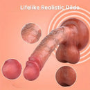 Six Lengths Liquid Silicone Realistic Dildo For Hands-Free G Spot Play