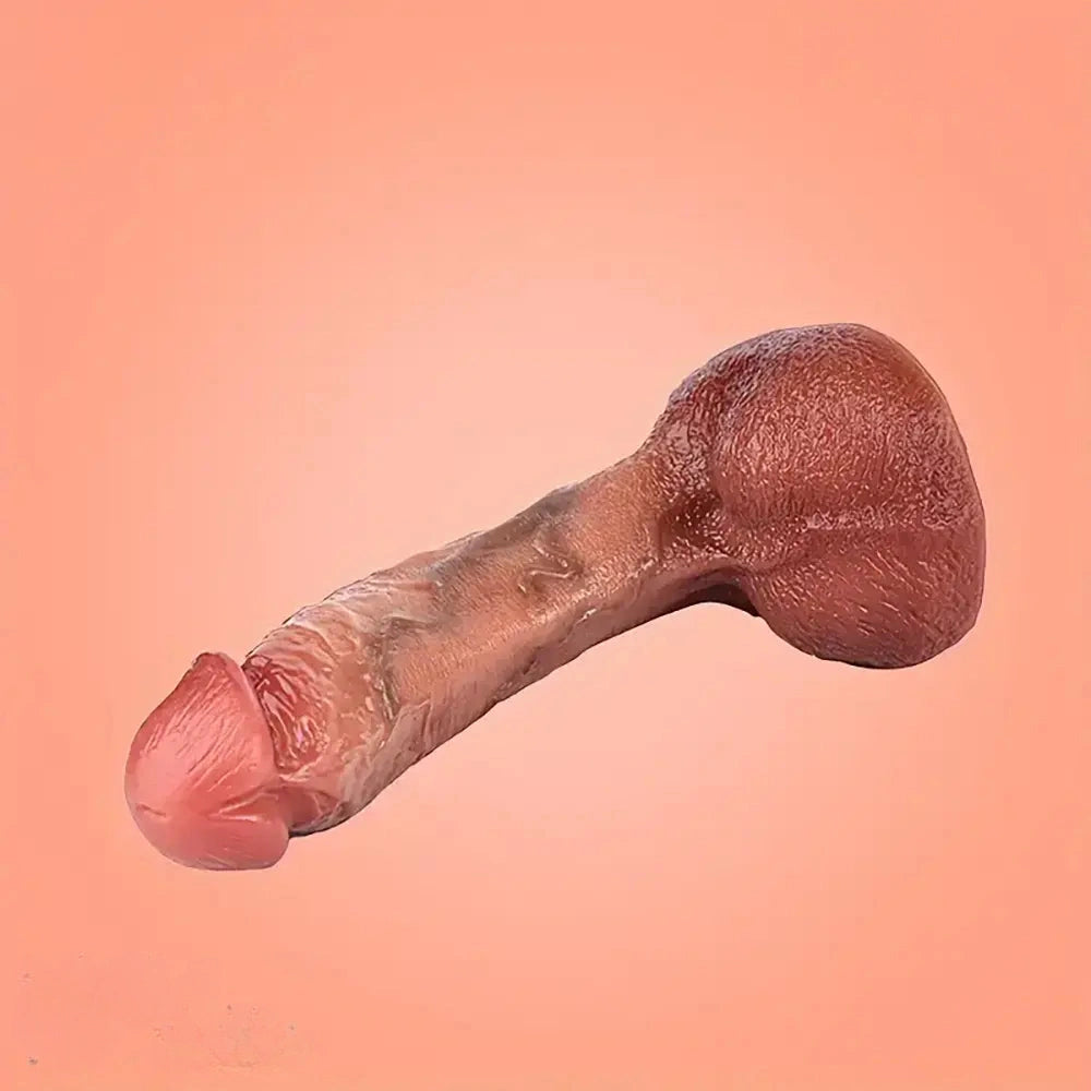 Six Lengths Liquid Silicone Realistic Dildo For Hands-Free G Spot Play