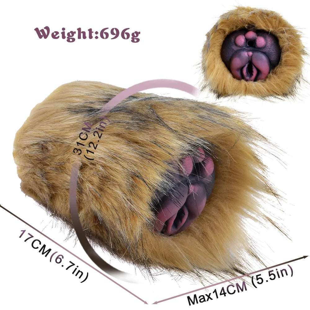 Furry Masturbator Slatplux Golden Amber Fur