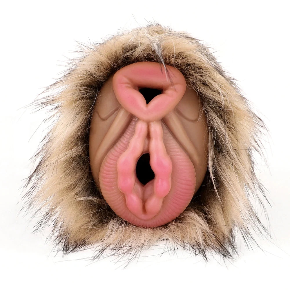 Furry Masturbator Tanplux Blond Fur Dual Entry