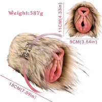 Furry Masturbator Tanplux Blond Fur Dual Entry