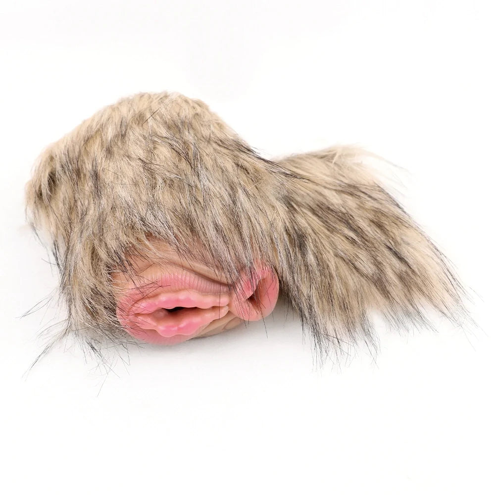Furry Masturbator Tanplux Blond Fur Dual Entry