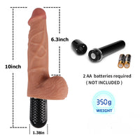 Ten Frequencies Vibration Modes 10 Inch Waterproof Dildo