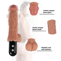 Ten Frequencies Vibration Modes 10 Inch Waterproof Dildo