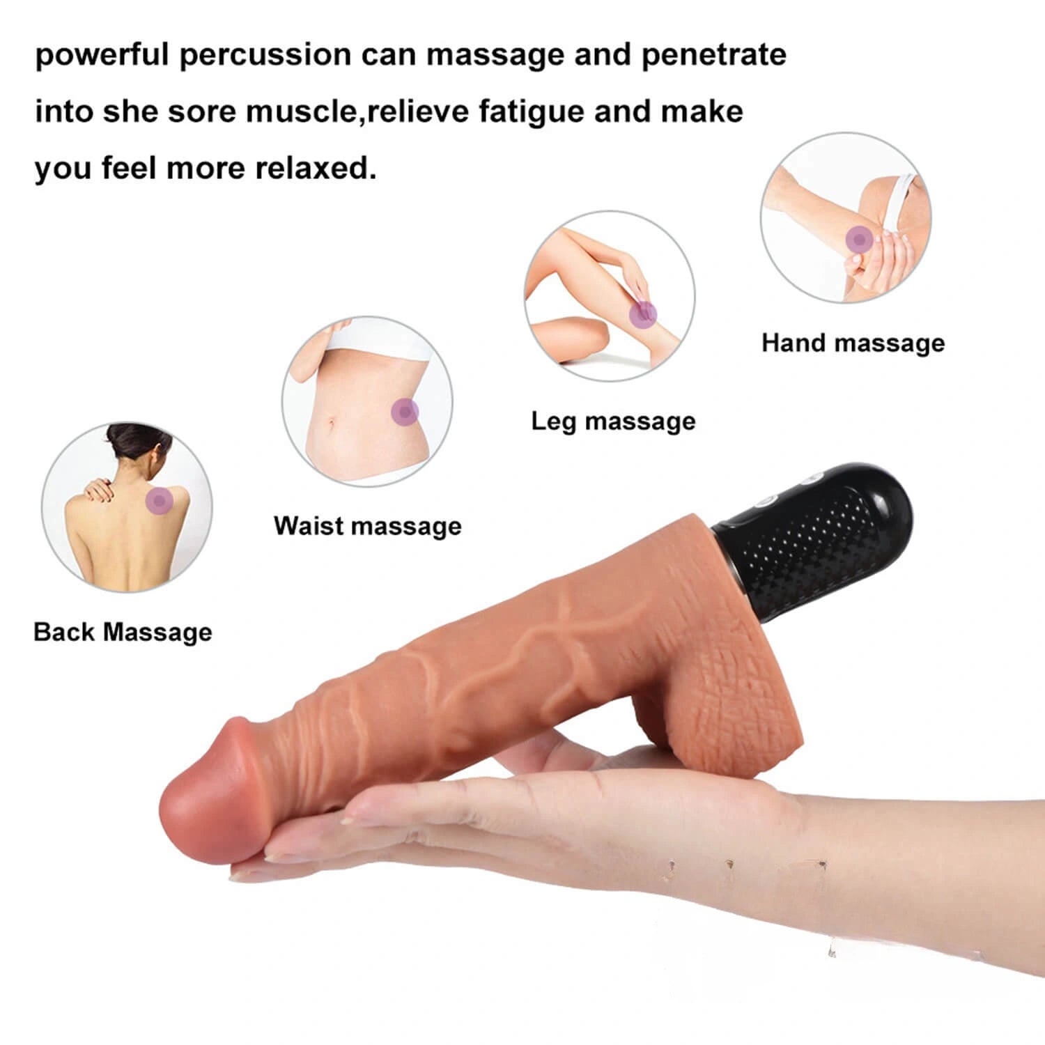 Ten Frequencies Vibration Modes 10 Inch Waterproof Dildo