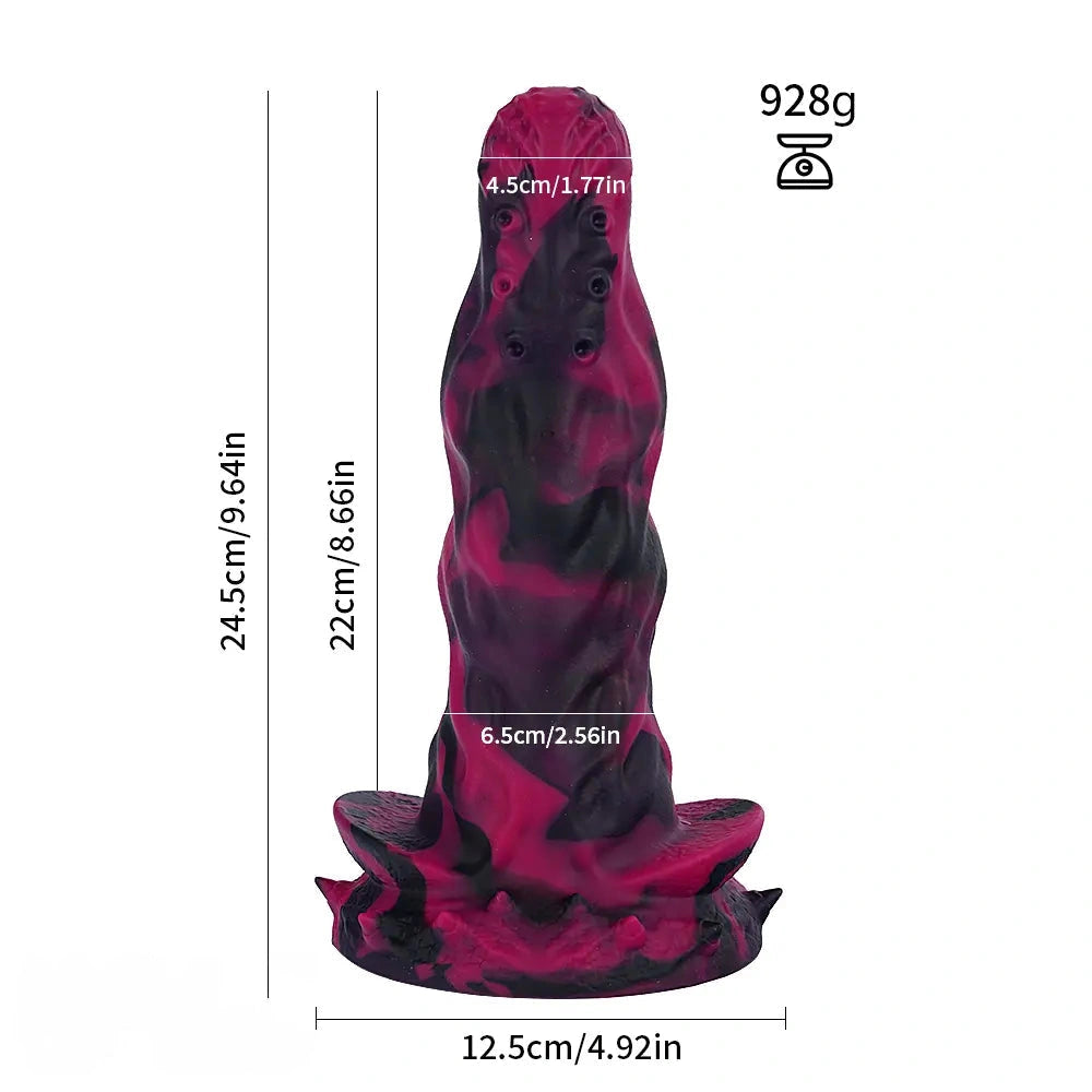 Tentacle Knot Monster Cock Creature Silicone Soft Dildo For Women Clit