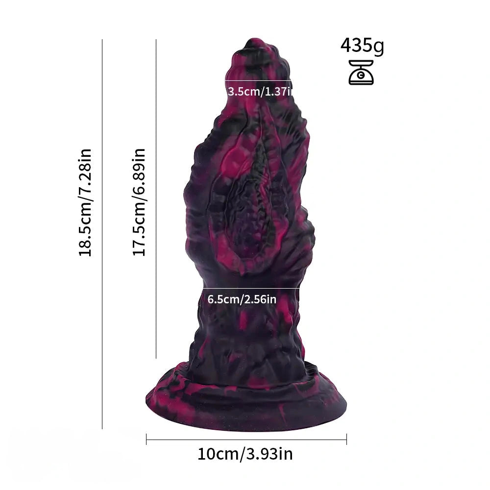 Tentacle Knot Monster Cock Creature Silicone Soft Dildo For Women Clit