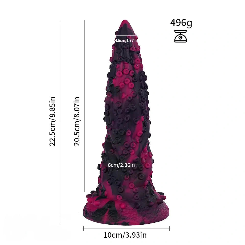 Tentacle Knot Monster Cock Creature Silicone Soft Dildo For Women Clit