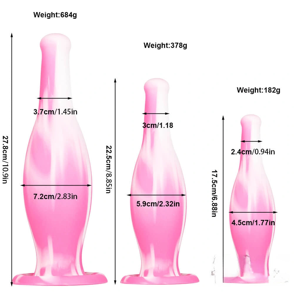 Three Sizes Soft Dildo Butt Plug For Anus Expansion SM Dildo