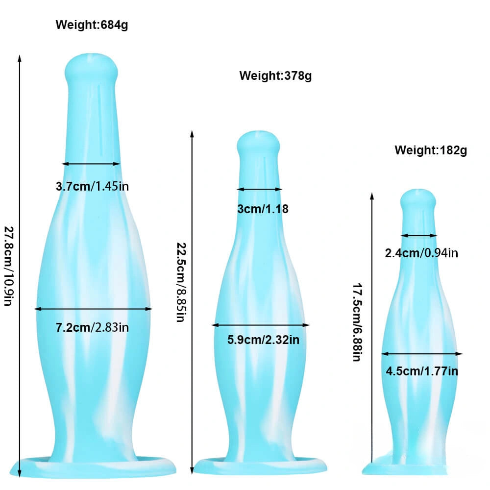 Three Sizes Soft Dildo Butt Plug For Anus Expansion SM Dildo