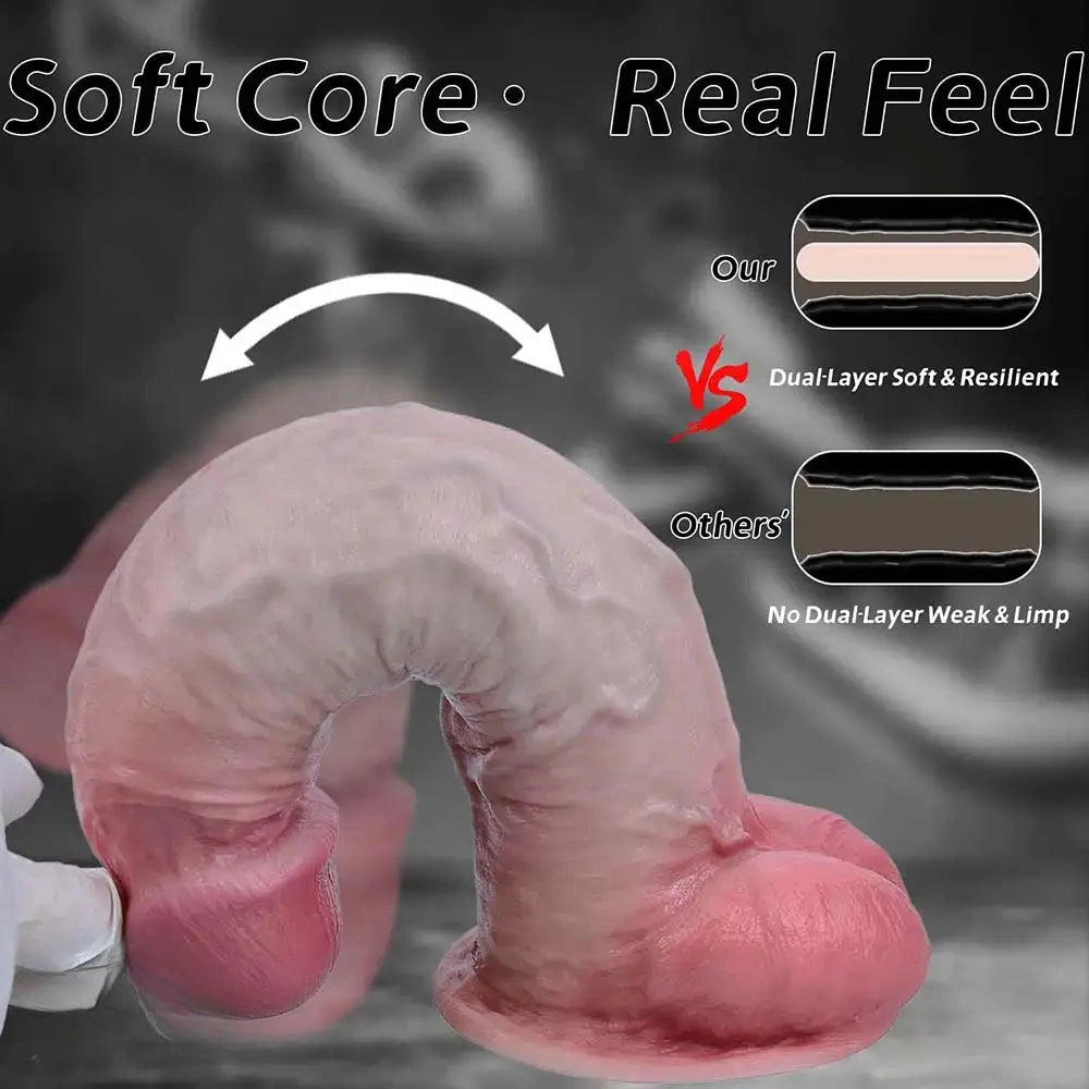 Titan - 10.35in Dual Density Soft Dildo