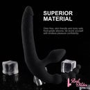 13.8in Triple Dildo With Butt Plugs Sex Toy For Vagina Anus Sex