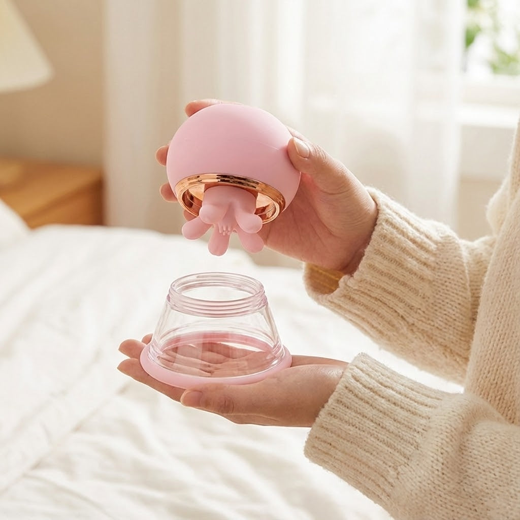 First Kiss 2 in 1 Kneading Nipple Clamps Breast Massager