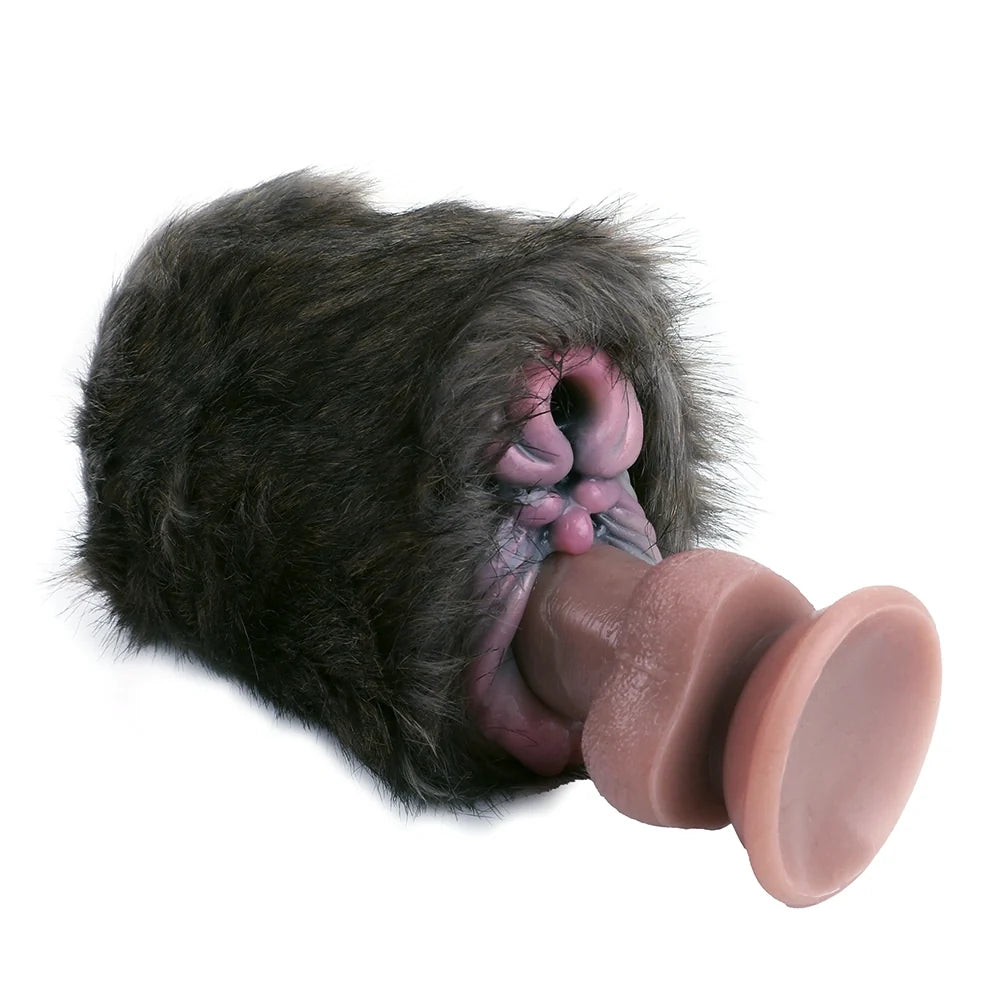Furry Masturbator Ursplux Dark Brown Dual Entry Hybrid