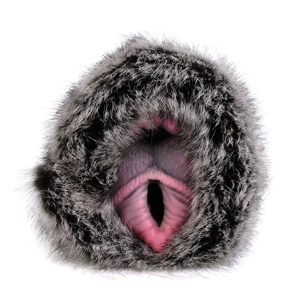 Furry Masturbator Velplux Grey Leopard Plush