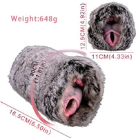 Furry Masturbator Velplux Grey Leopard Plush